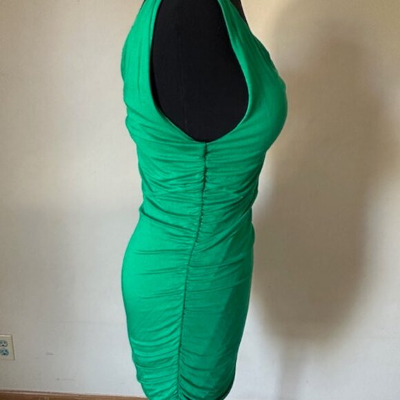 INC Elegant Green One-Shoulder Body-Con Dress  8549  NWT Boutique - Picture 2 of 10